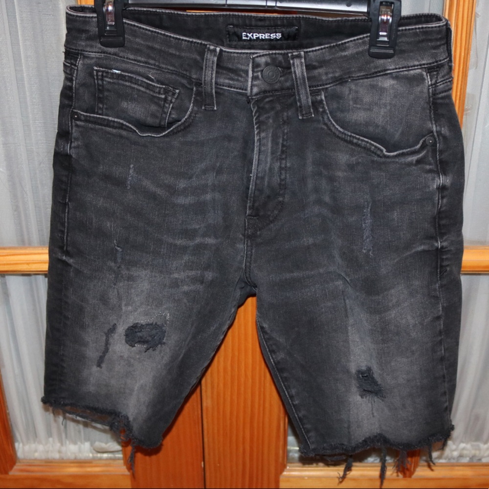 Express ripped Jean Shorts